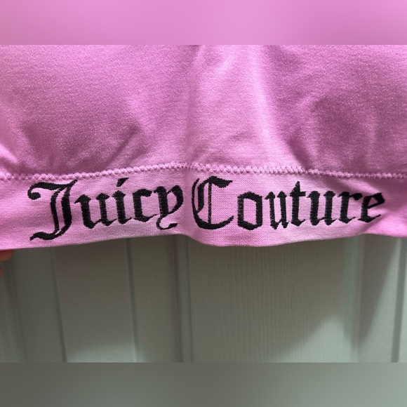 Juicy Couture Sports Bra Purple/Black Removable Bra Pads No Sz Tag, Appx L/XL - Picture 2 of 6